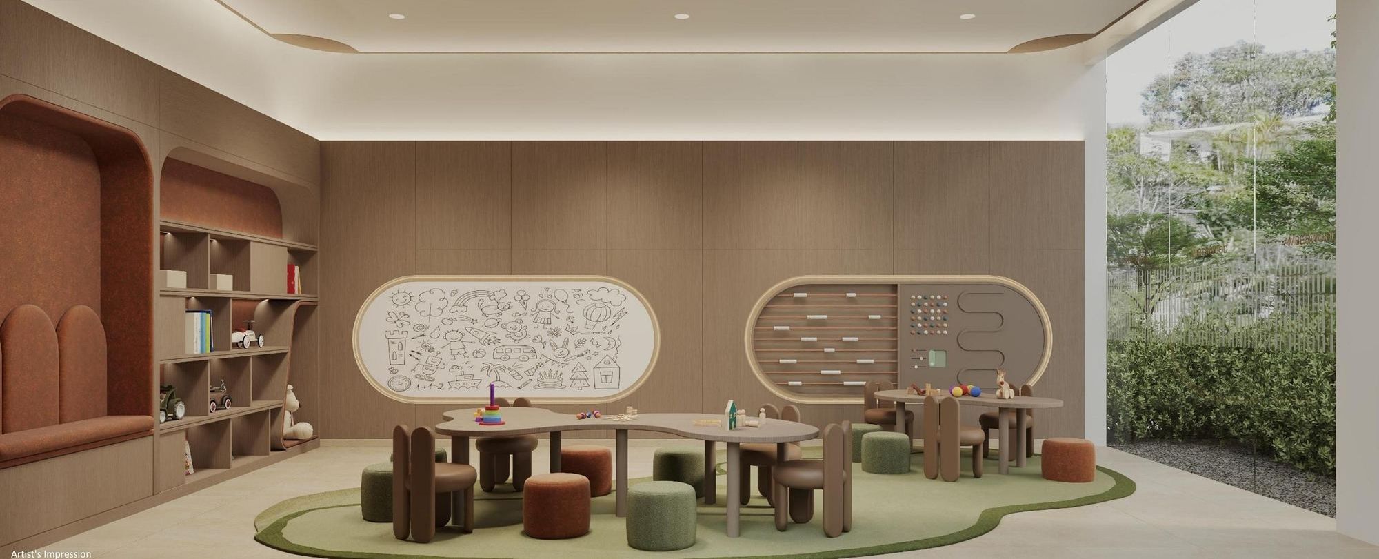 Amberwood At Holland Explorers' Studio and family spaces
